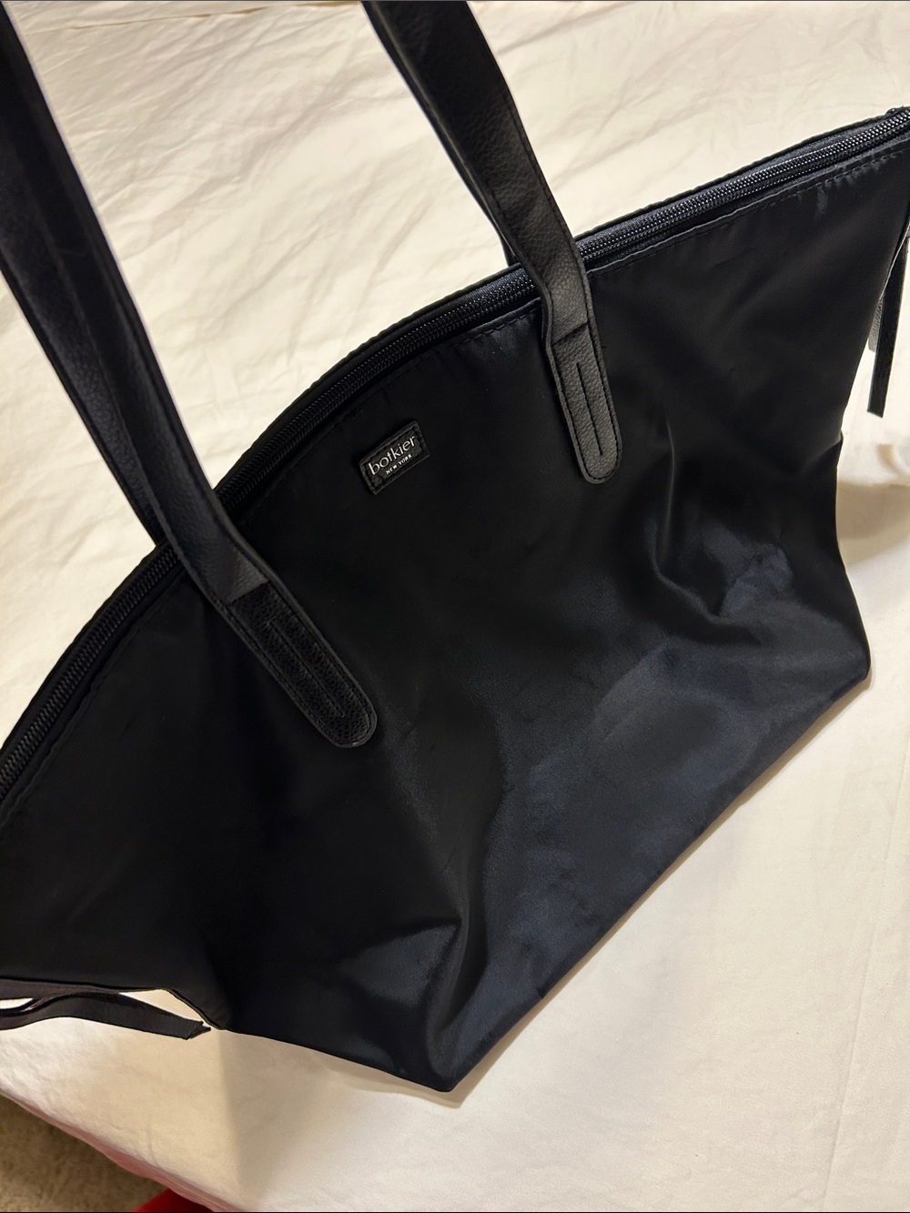 Botkier Black Nylon Tote with Leather Handles